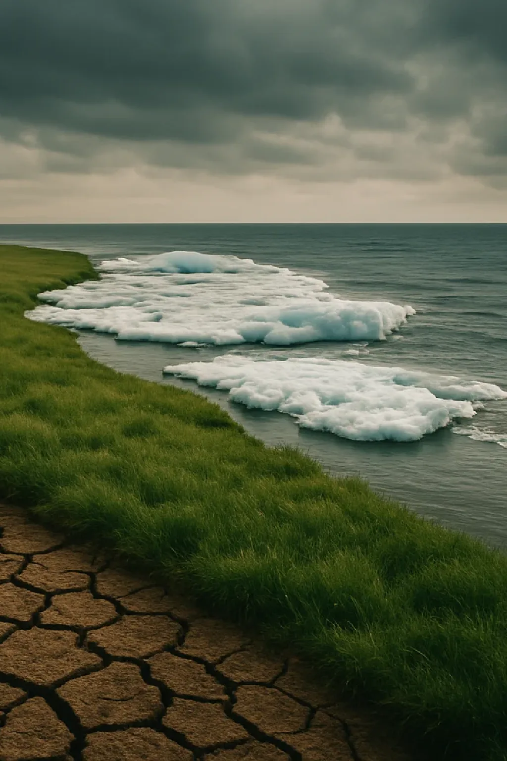 Landscape shaped by gradual climate change and natural transformation