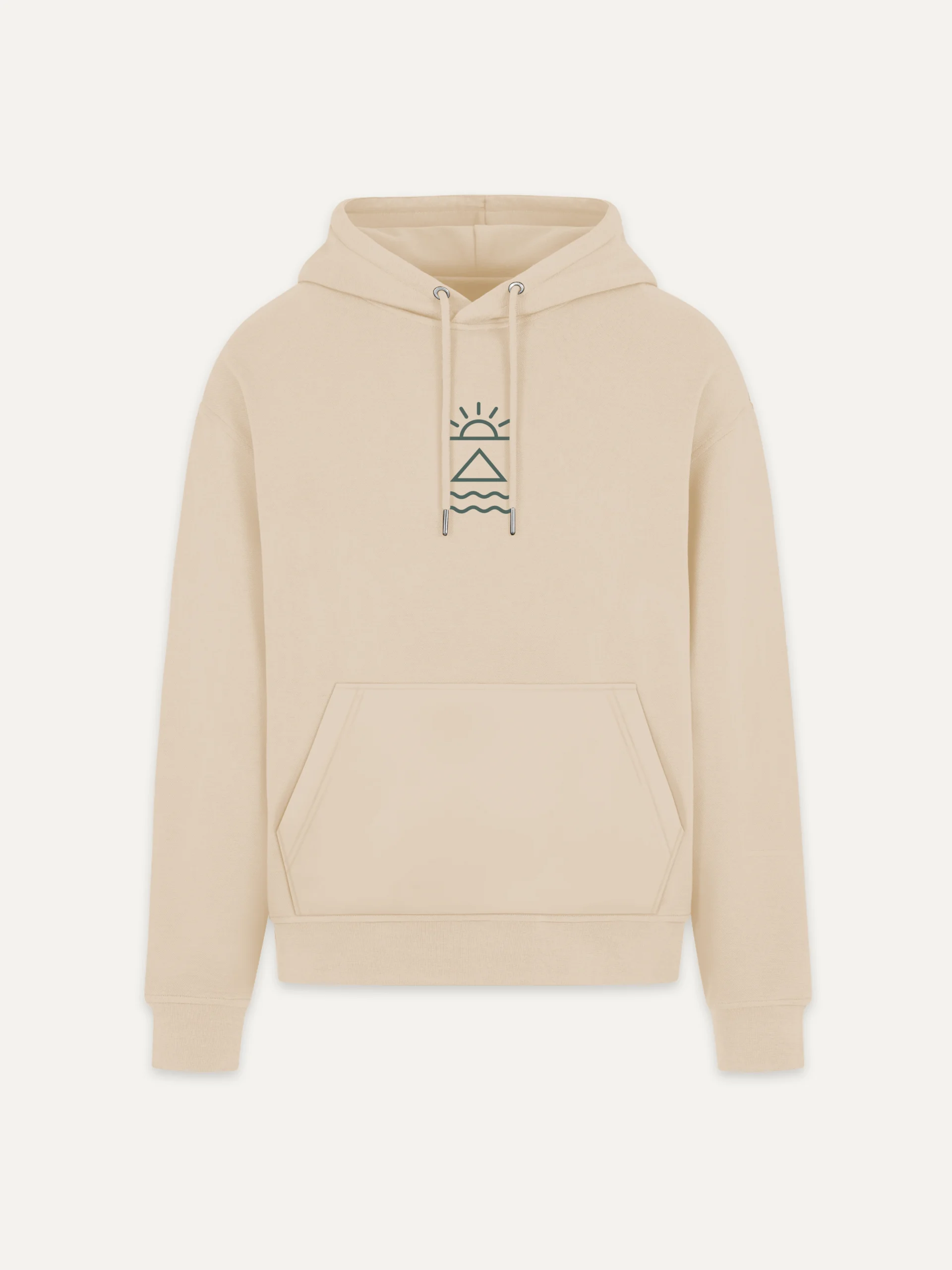 Horizon Mark Hoodie in Desert Dust front view