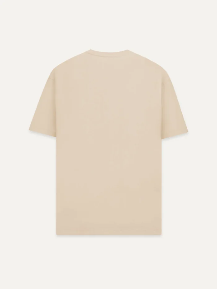 canopy layer t shirt desert dust back plain minimal organic cotton t shirt