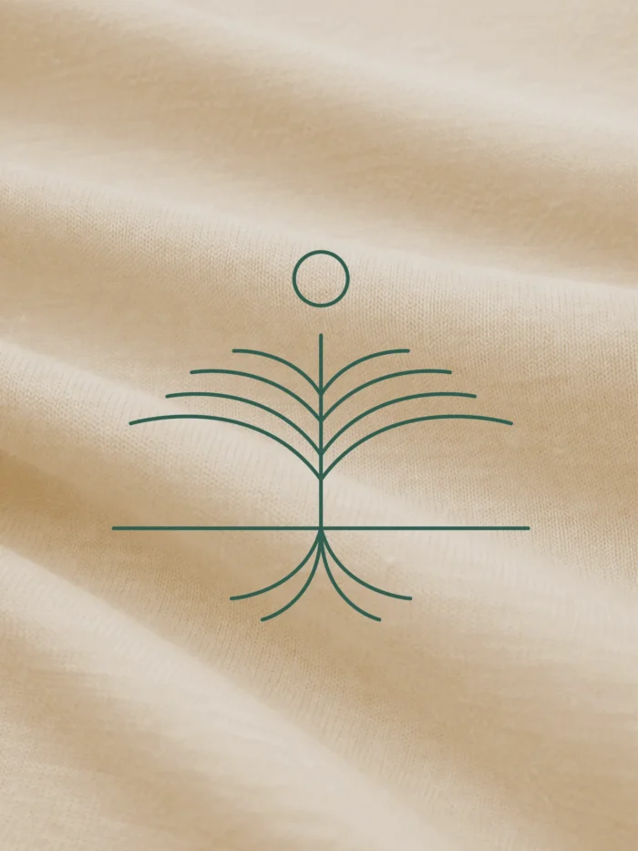 canopy layer t shirt print detail minimal geometric forest canopy artwork