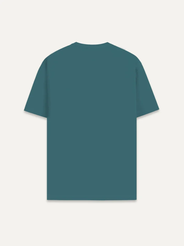 thermal rise organic cotton t shirt back view stargazer blue