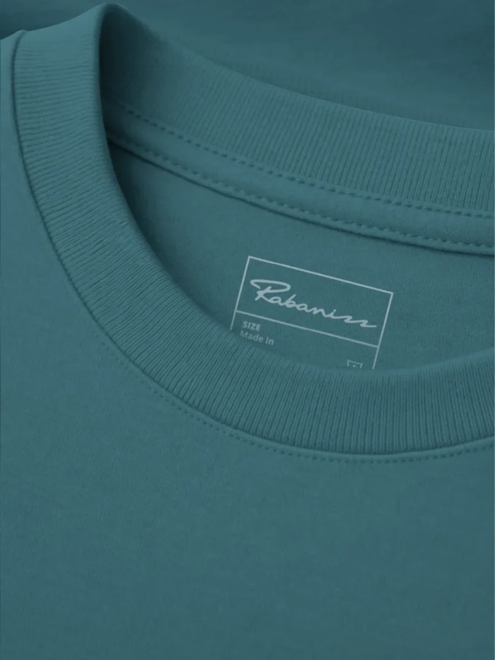 thermal rise organic cotton t shirt neck label stargazer blue