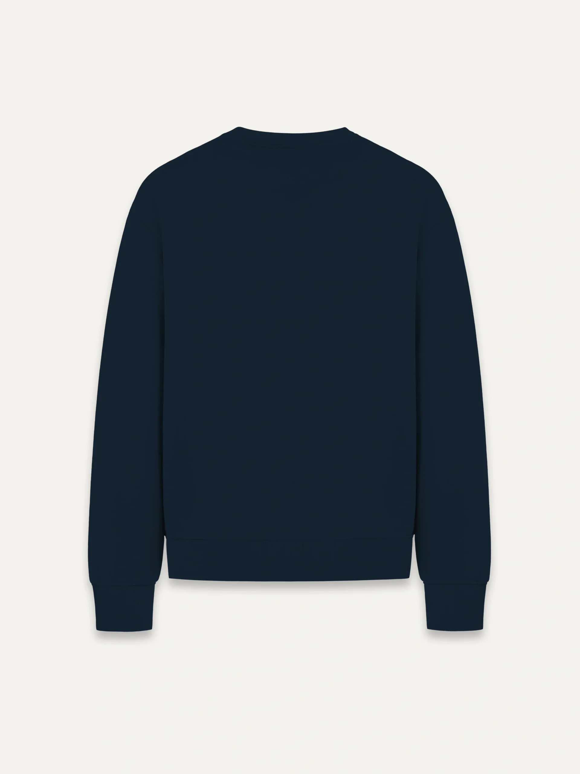 Tidal Balance organic sweatshirt French navy back view plain minimalist design