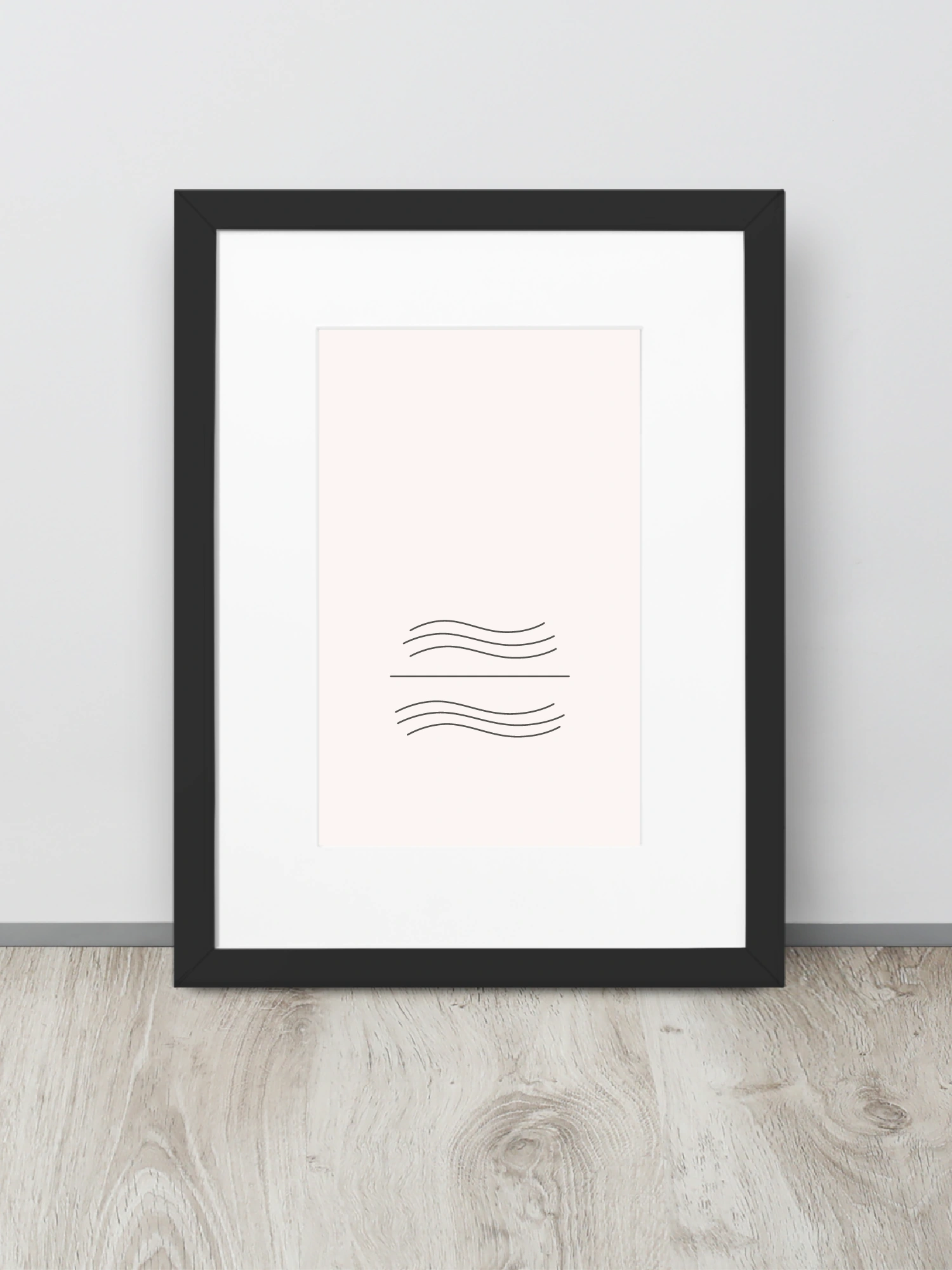tidal balance study 05 framed art print leaning on floor 30x40 cm