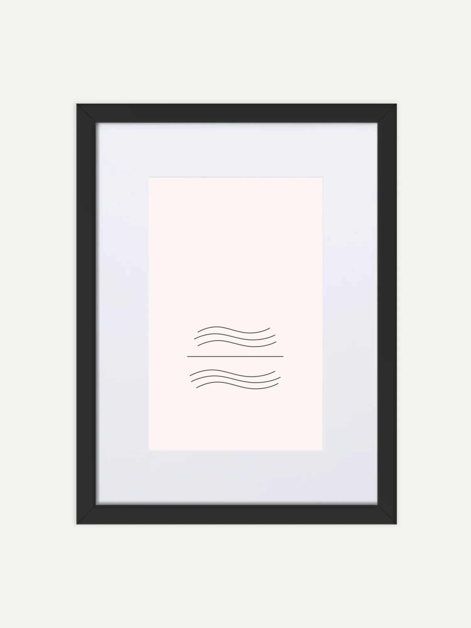 tidal balance study 05 framed art print front view 30x40 cm