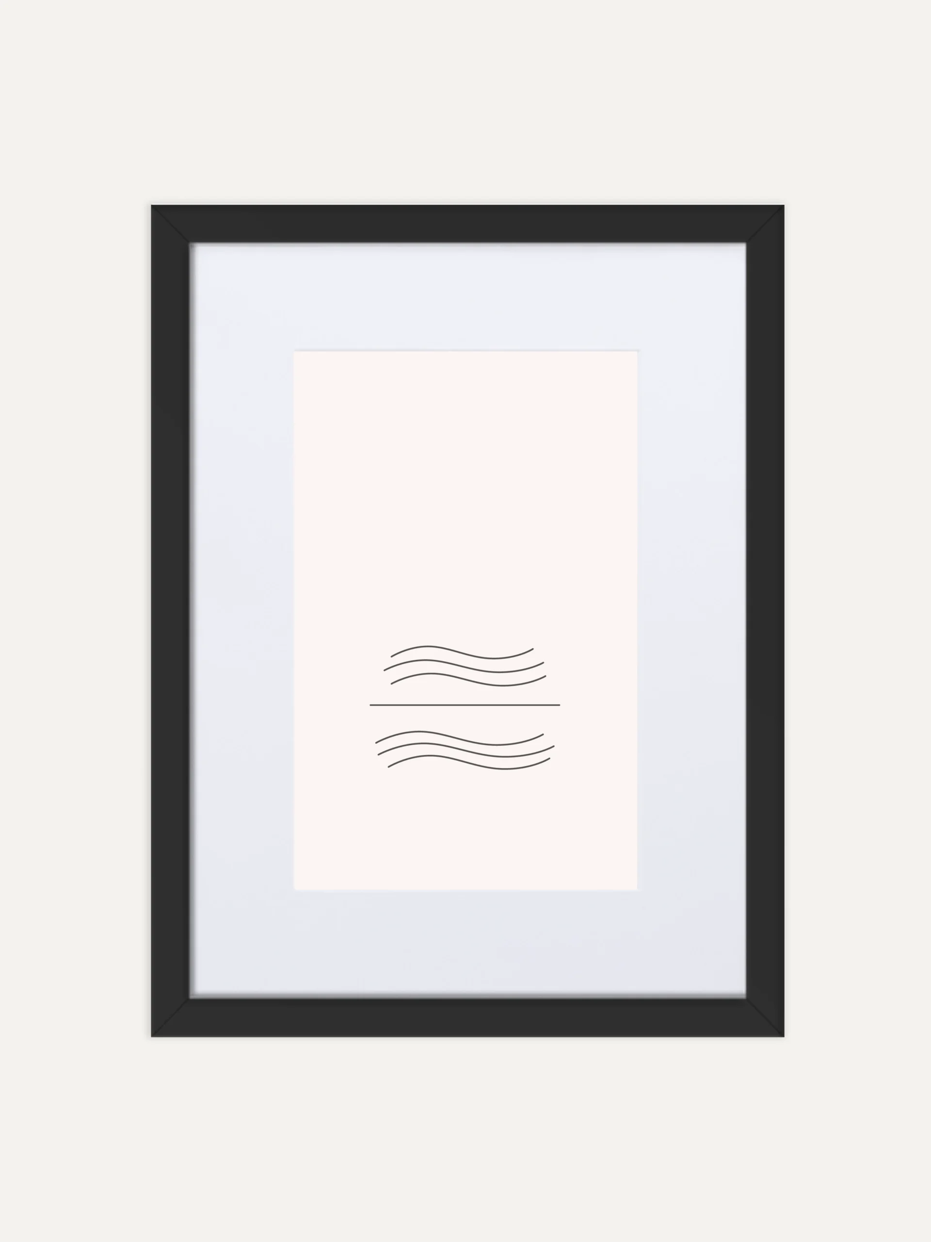 tidal balance study 05 framed art print front view 30x40 cm