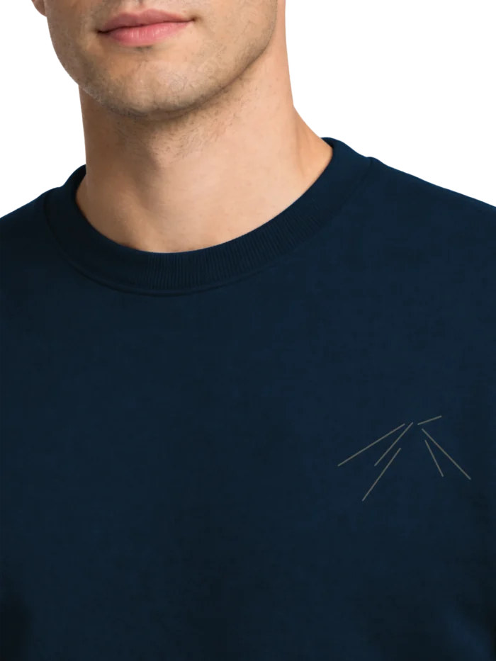 track vector minimal line artwork chest detail stone grey print