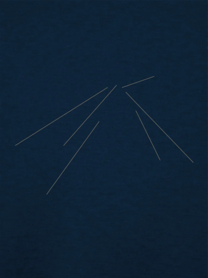 track vector t-shirt french navy back detail minimal line artwork