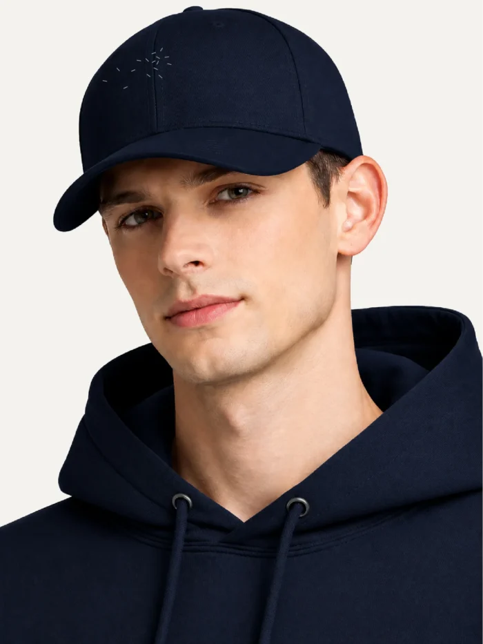 male-model-wearing-pacific-perception-radius-organic-cap