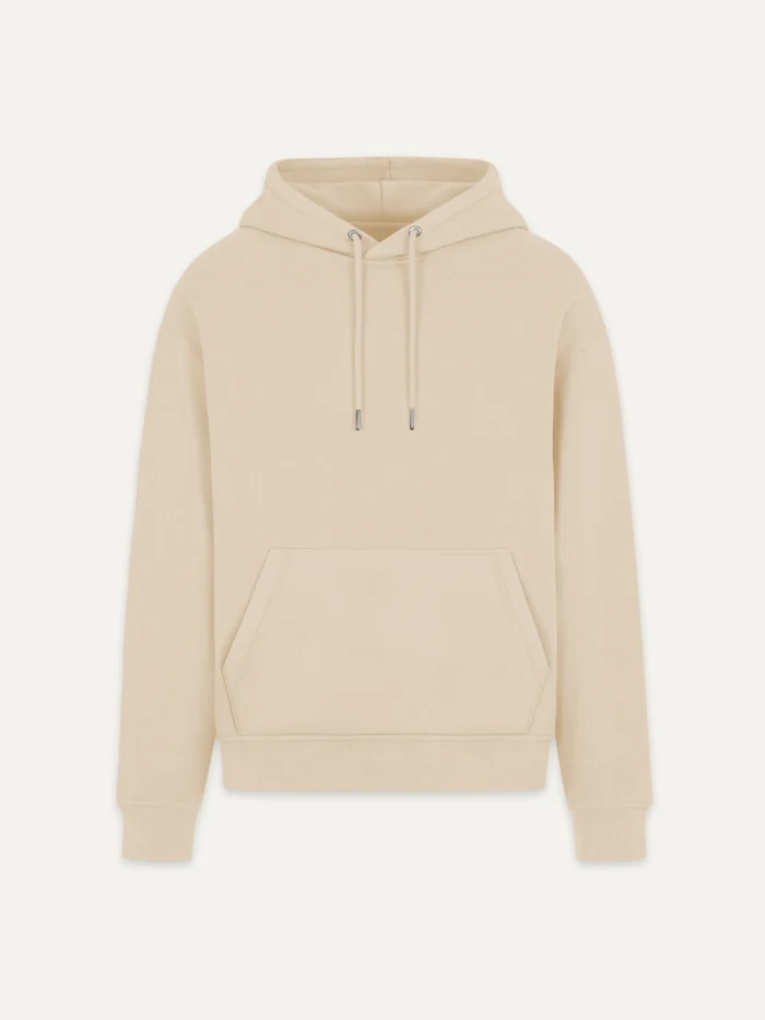 Plain front of Desert Dust organic cotton hoodie