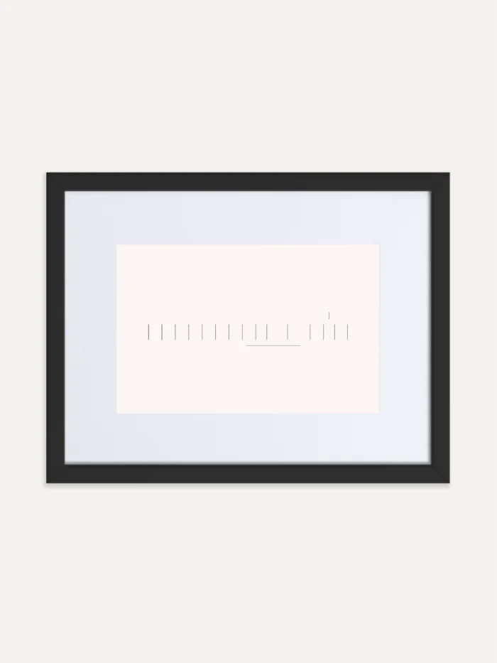 Seasonal Index Study 01 framed art print in black frame