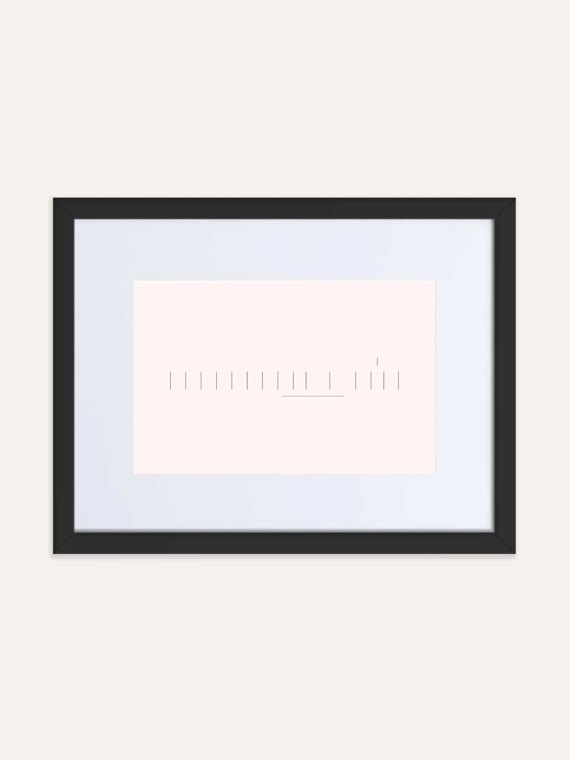 Seasonal Index Study 01 framed art print in black frame