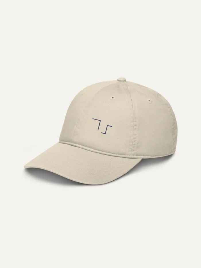 Held Insert Oyster embroidered cap shown from left angle