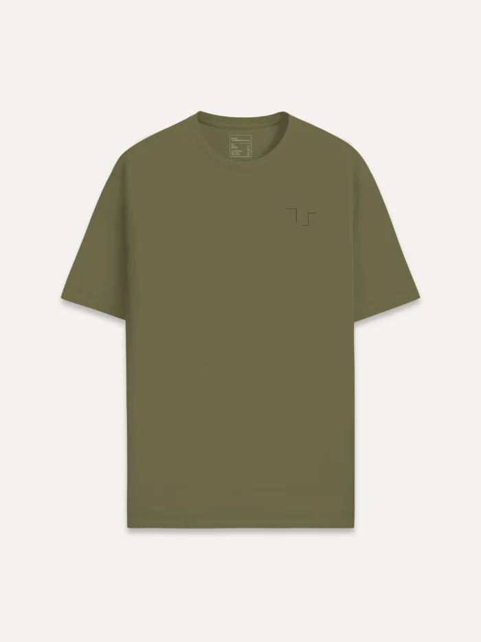 Held Insert Khaki T-shirt with minimal chest signal