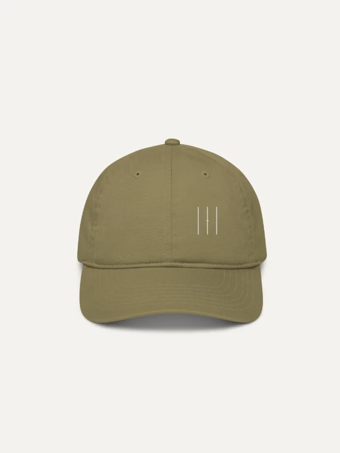 Jungle Material Lineage cap with Stone White embroidery