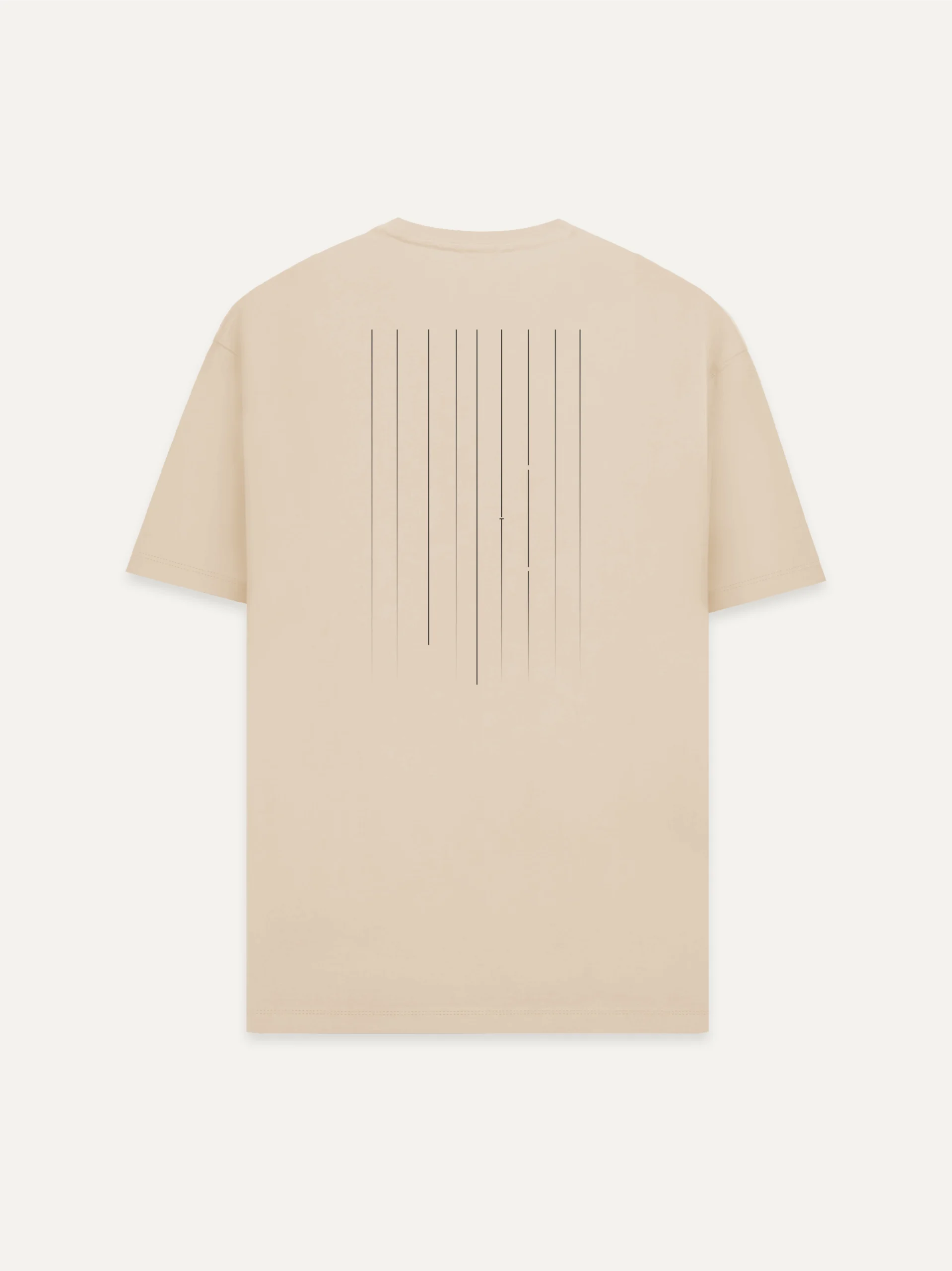 Desert Dust organic T-shirt with Material Lineage back artwork