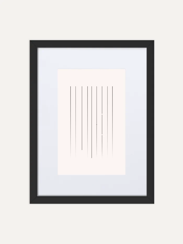 Material Lineage Study 02 framed art print in black frame