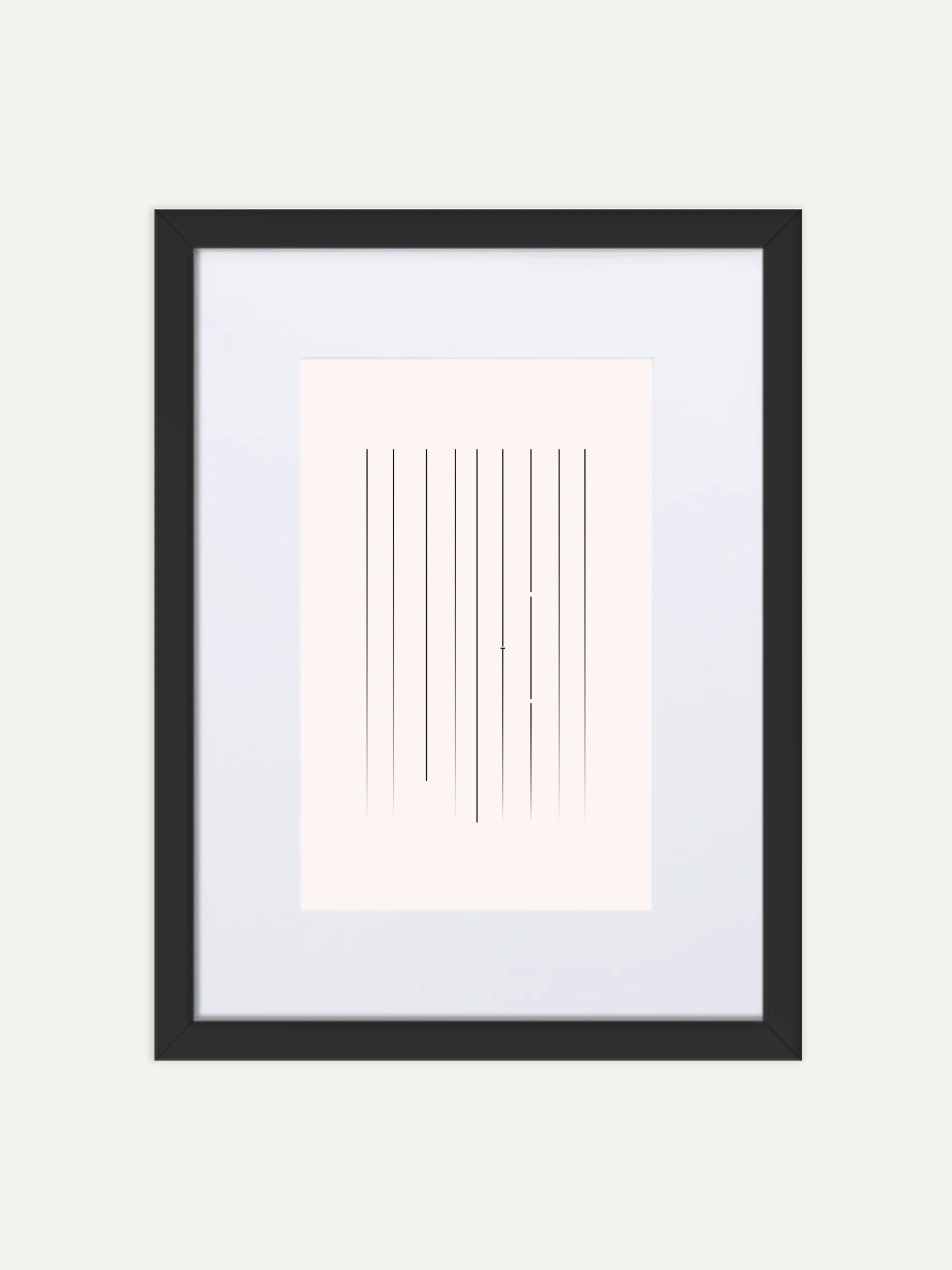 Material Lineage Study 02 framed art print in black frame