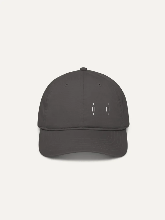 Charcoal Memory Relay cap with Stone White embroidered signal groups