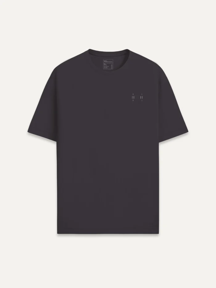 Anthracite Memory Relay T-shirt with Stone White chest signal