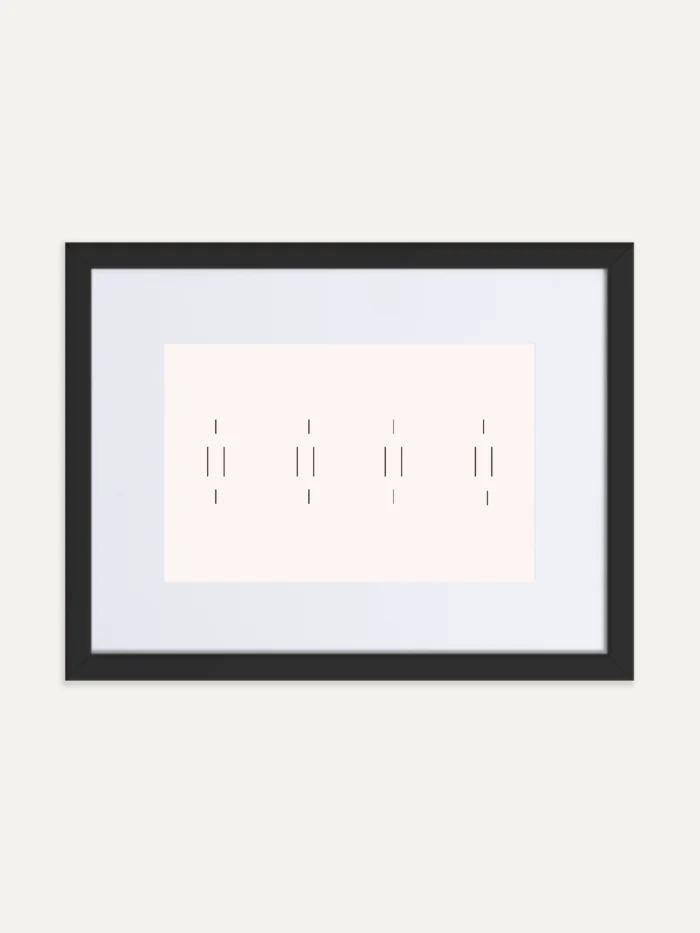 Memory Relay Study 03 framed landscape art front view