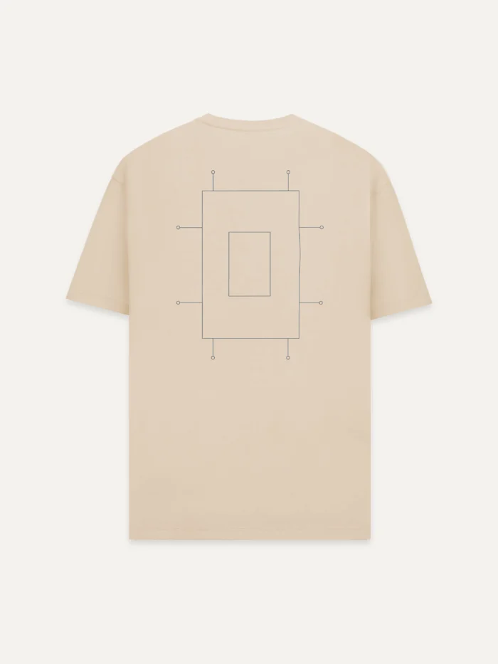 Prepared Tension organic T-shirt back in Desert Dust