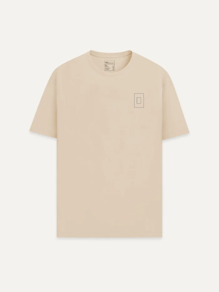 Prepared Tension Desert Dust T-shirt with minimal chest artwork