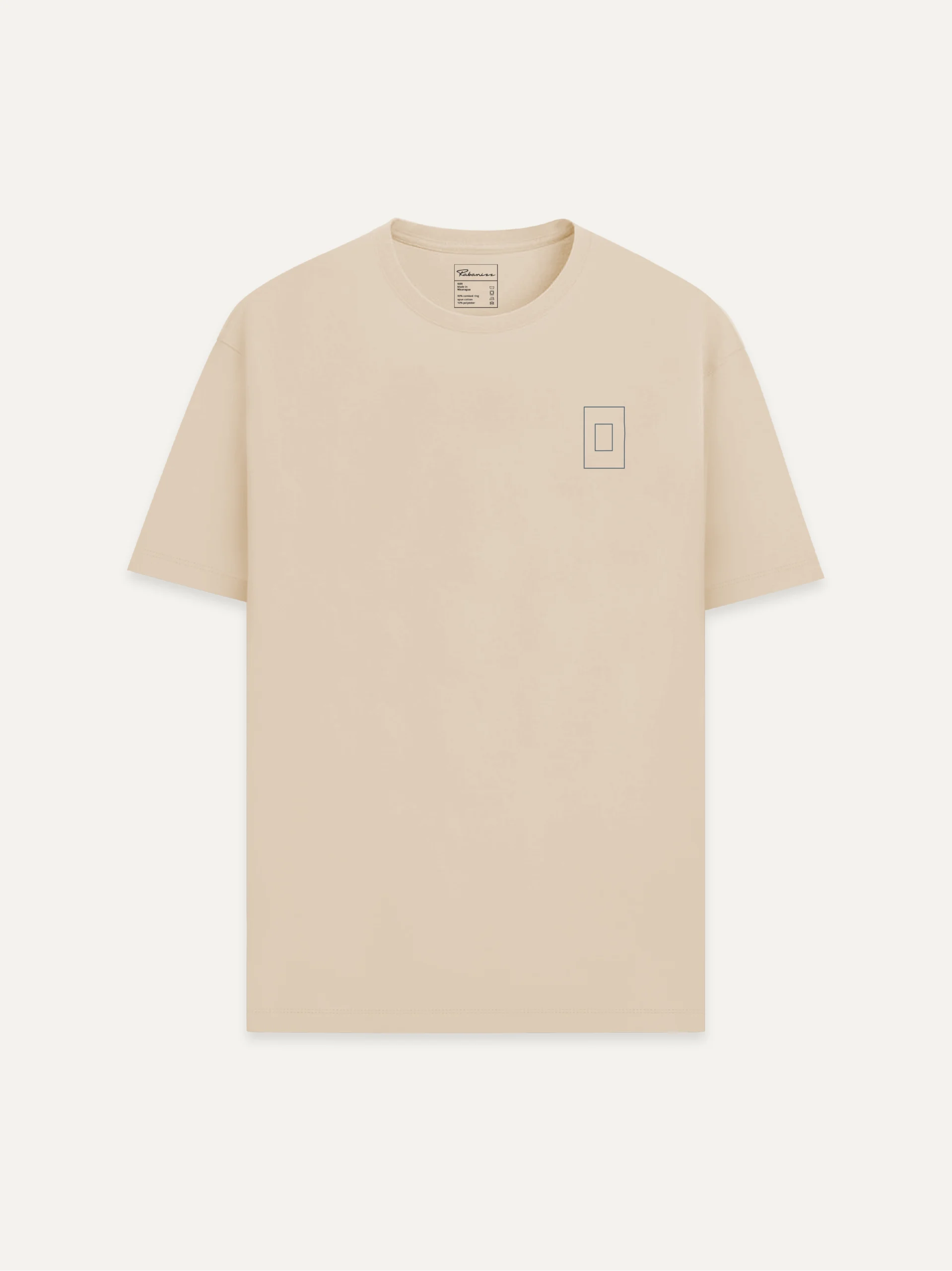 Prepared Tension Desert Dust T-shirt with minimal chest artwork