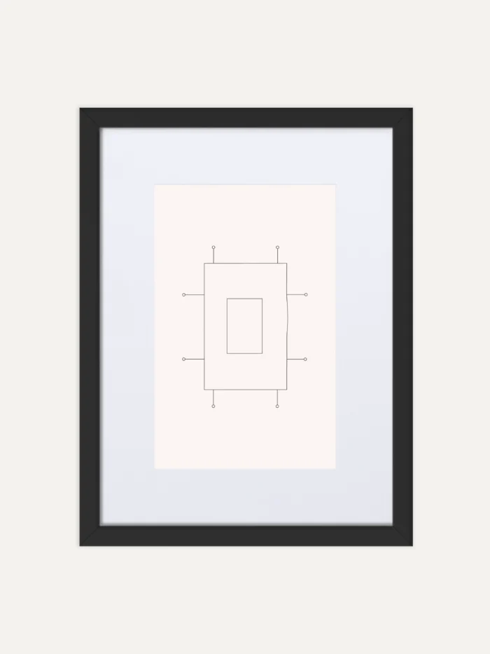Prepared Tension Study 01 framed art print front view