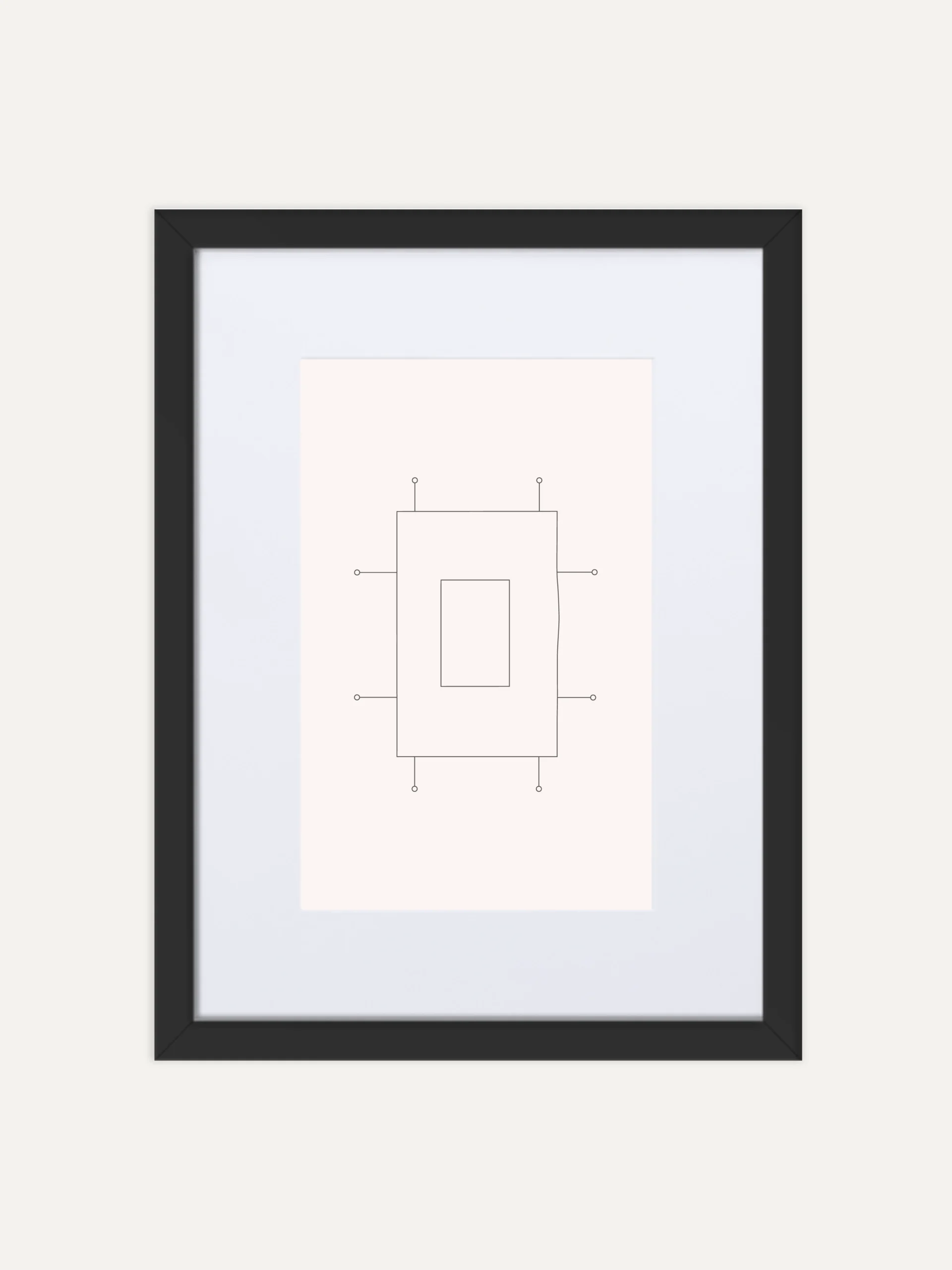 Prepared Tension Study 01 framed art print front view