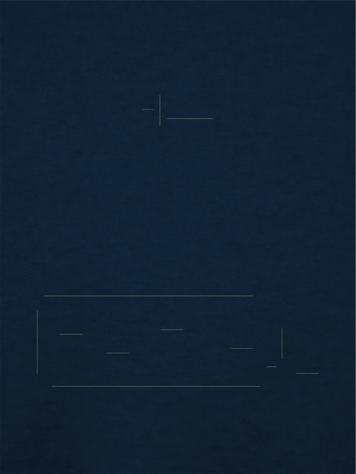 Displaced Ground Organic Cotton Sweatshirt — French Navy, close-up of the Muted Green front and back art.