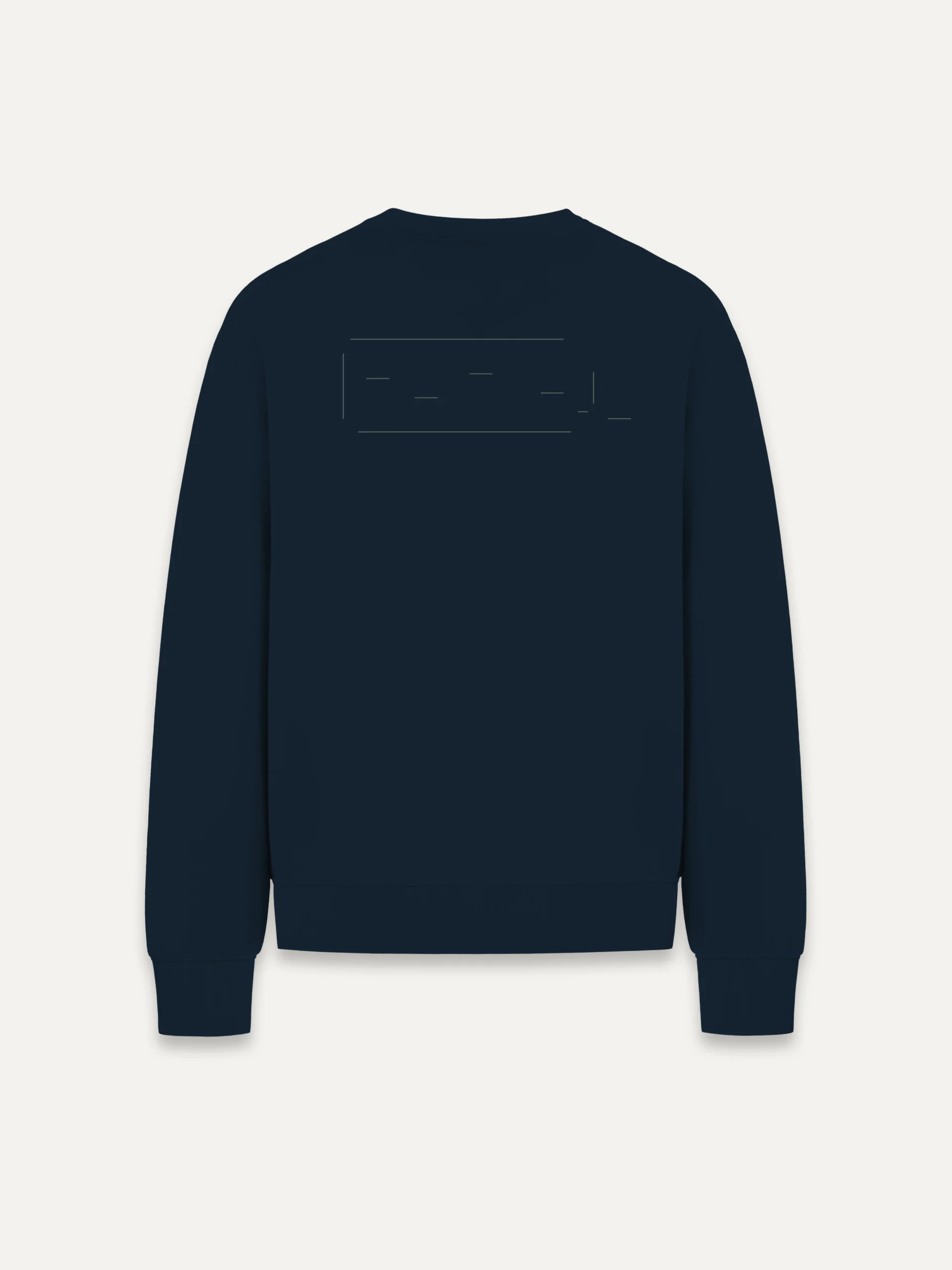 Displaced Ground Organic Cotton Sweatshirt — French Navy