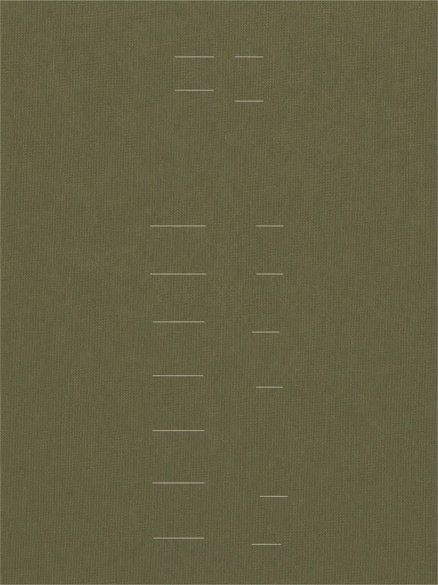 Light-toned Seasonal Drift linework printed on Khaki organic cotton