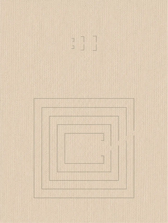 Second Look chest fragment and nested contour artwork in muted earth grey