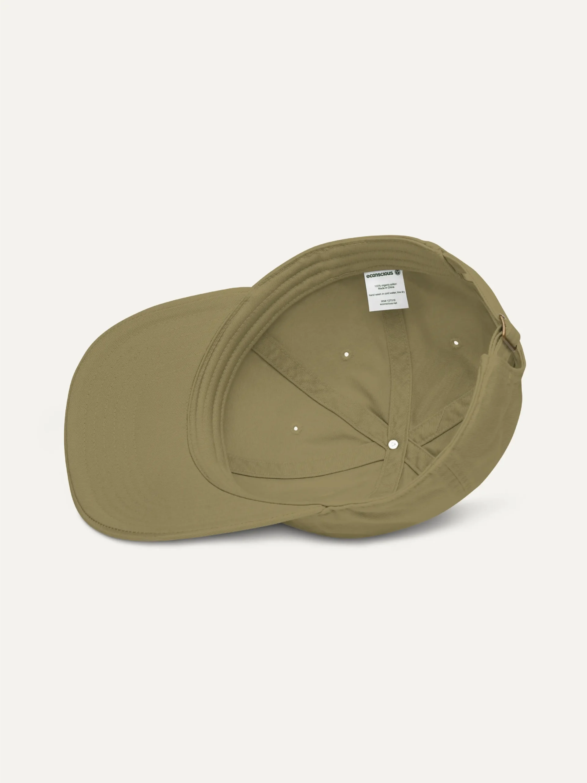 Shared Count Jungle organic cotton cap interior construction view
