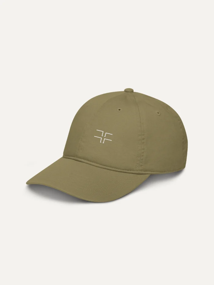 Shared Count Jungle cap showing embroidered left front panel