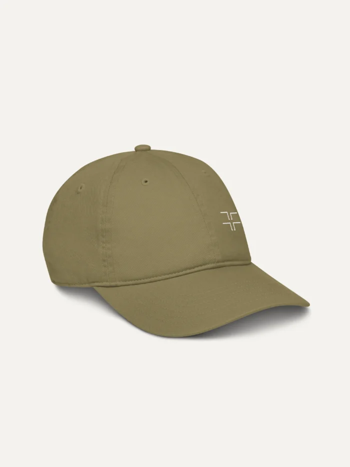 Shared Count Jungle organic cap from opposite angled view