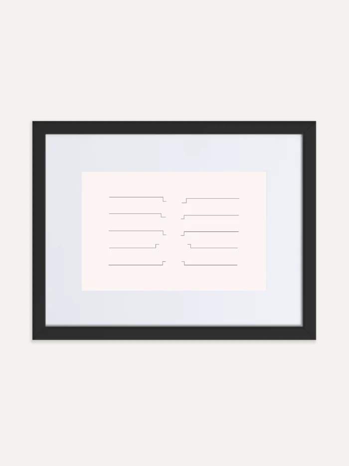 Shared Count Study 03 framed art print front view