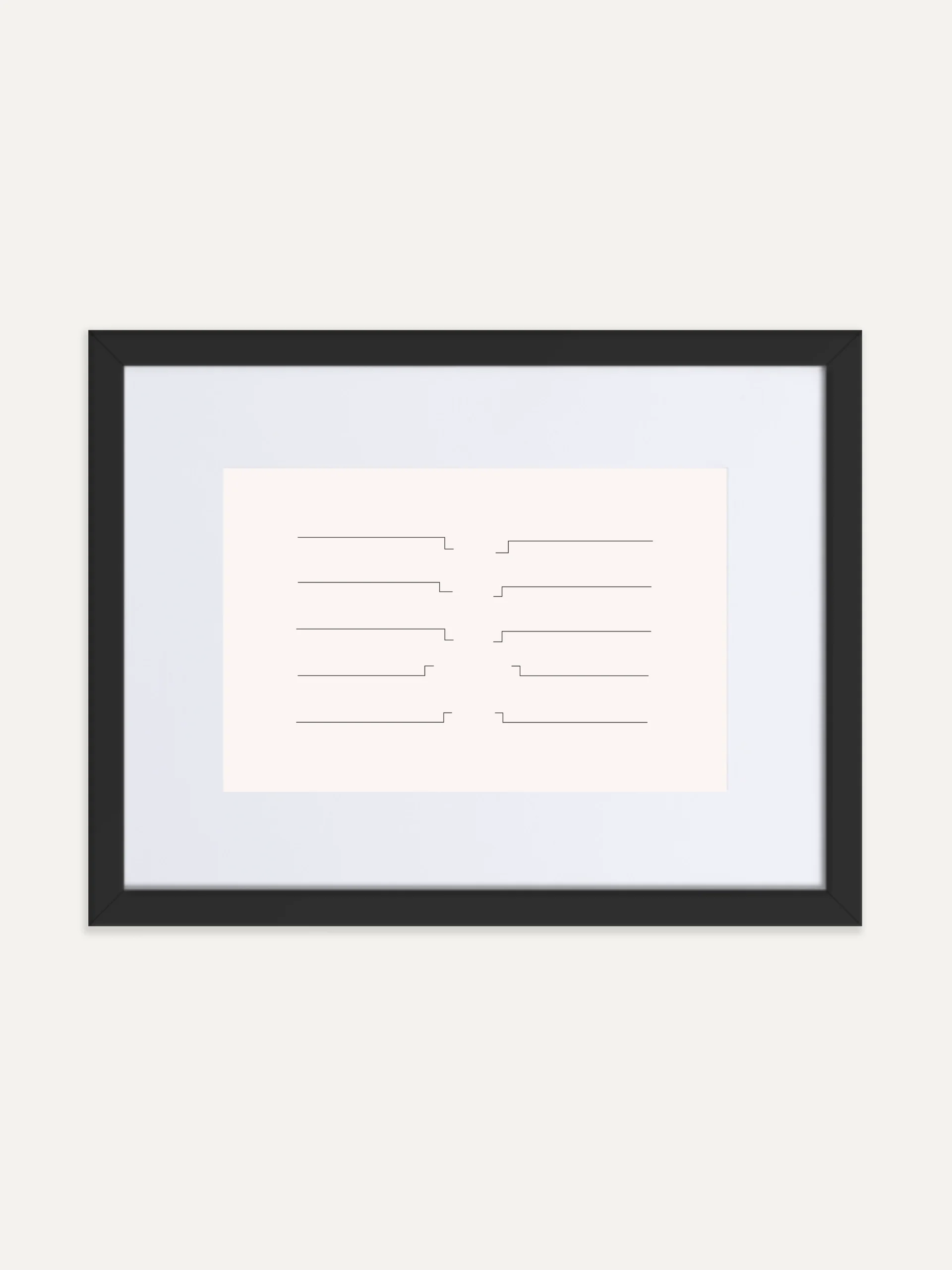Shared Count Study 03 framed art print front view